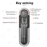Smart Wireless Meat Thermometer With LCD