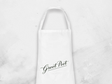 Apron White, Vinyl Print