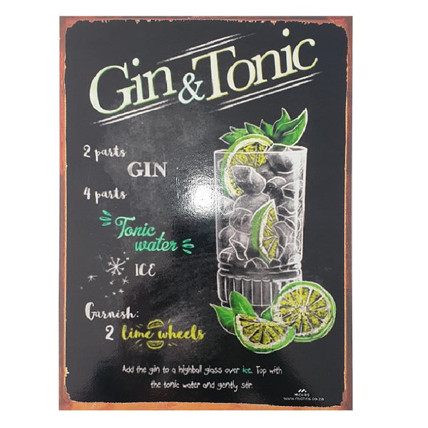 Vintage Metal Tin Signs - Home Bar - Pub Decorative Metal Plates